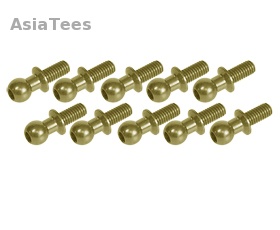 3Racing 3Racing Sakura XI Sport 7077 Aluminum 4.8MM Ball Stud L=6 (10 Pcs) - Teflon Coated