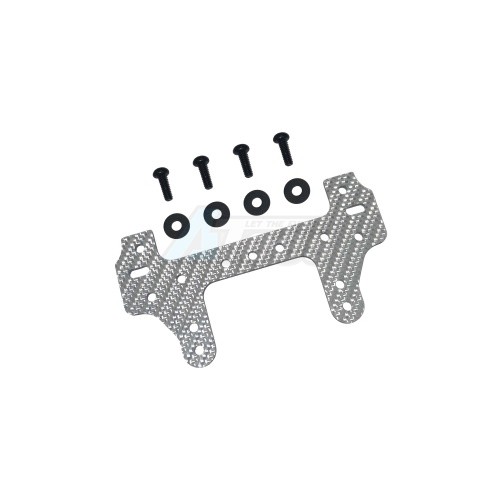3Racing Tamiya Mini 4WD Silver Carbon Wide Rear Multi Roller Plate (S) For All M4WD