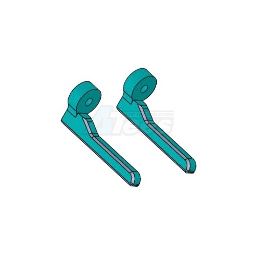 3Racing Miscellaneous All Aluminum Rail Guard -Light Blue