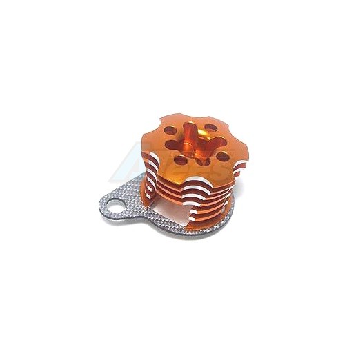 3Racing Kyosho Mini Inferno Speed Control Engine Heatsink For Mini Inferno - Orange/SSG