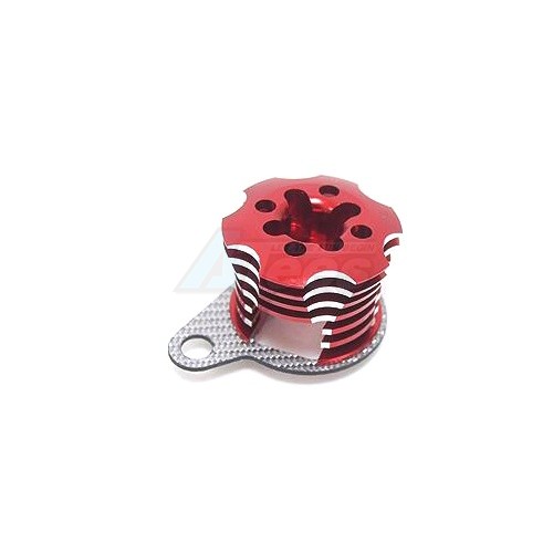 3Racing Kyosho Mini Inferno Speed Control Engine Heatsink For Mini Inferno - Red/SSG