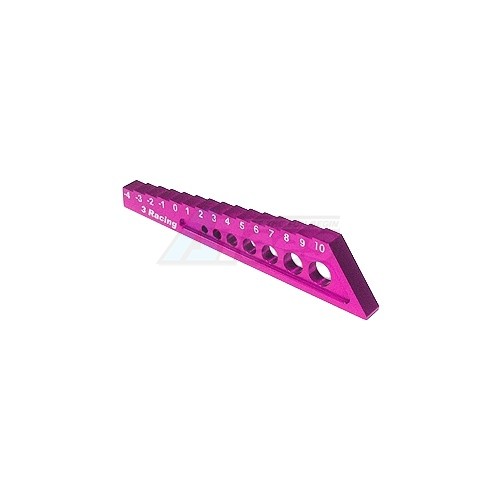 3Racing Miscellaneous All Chassis Droop Gauge -4 To 10mm - Pink