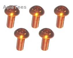 3Racing 3Racing Sakura XI Sport M3 x 8 AL7075 Button Head Hex Socket - Machine (5 Pcs) Orange
