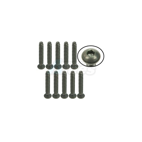3Racing Miscellaneous All M3 x 18 Titanium Button Head Hex Socket - Self Tapping (10 Pieces)