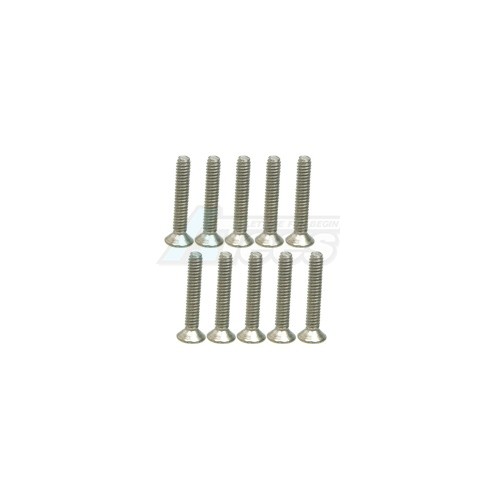 3Racing Miscellaneous All M2.6 x 12 Titanium Flat Head Hex Socket - Machine (10 Pcs)