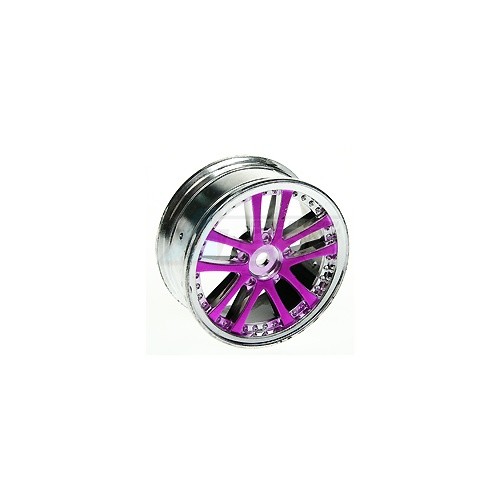 3Racing Miscellaneous All 1/10 5 Dual Spoke Rim On Road (0 Offset - 24mm) 4pcs- Purple