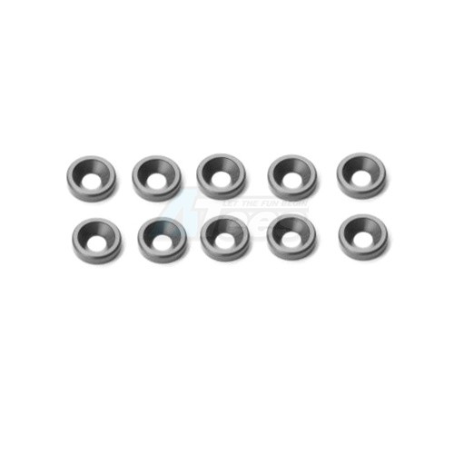 Arrowmax Miscellaneous All Aluminum M3 Countersink Washer-Gray (10)