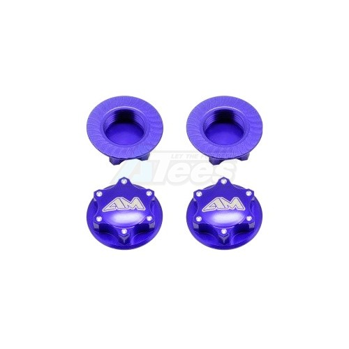Arrowmax Miscellaneous All Aluminum 1/8th wheel nuts-closed End / Lightweight (4)