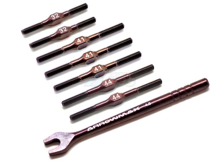 Arrowmax Miscellaneous All Turnbuckle Set for Yokomo B-MAX4 (Spring Steel)