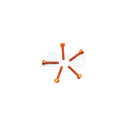 Arrowmax Miscellaneous All Aluminum Screw allen cilinder head M2.2x12 Orange (7075) (5)