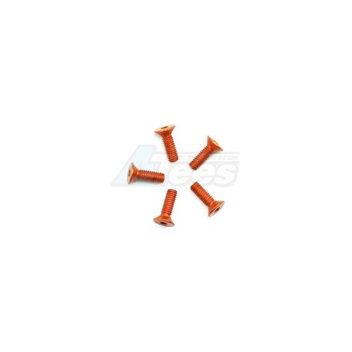 Arrowmax Miscellaneous All Aluminum Screw allen countersunk M2.5x8 Orange (7075) (5)