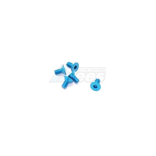 Arrowmax Miscellaneous All Aluminum Screw allen countersunk M3x6 Blue (7075) (5)