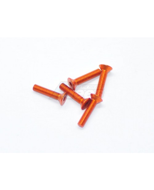 Arrowmax Miscellaneous All Aluminum Screw allen countersunk M3x14 Orange (7075) (5)