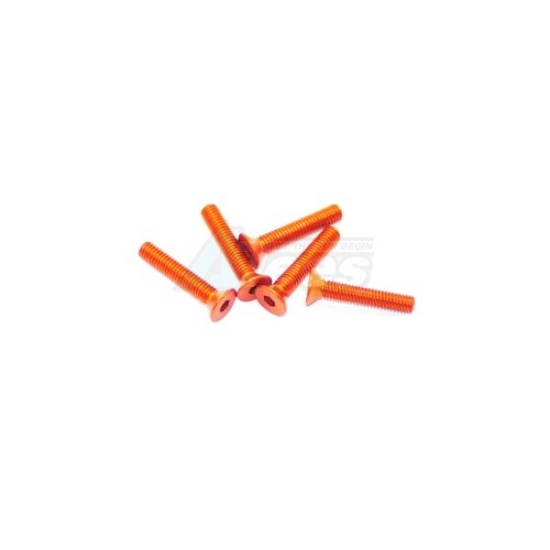 Arrowmax Miscellaneous All Aluminum Screw allen countersunk M3x16 Orange (7075) (5)