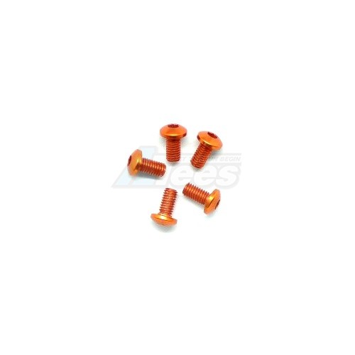 Arrowmax Miscellaneous All Aluminum Screw allen roundhead M3x6 Orange (7075) (5)