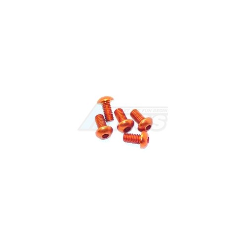 Arrowmax Miscellaneous All Aluminum Screw Allen Roundhead M4x8 Orange (7075) (5)
