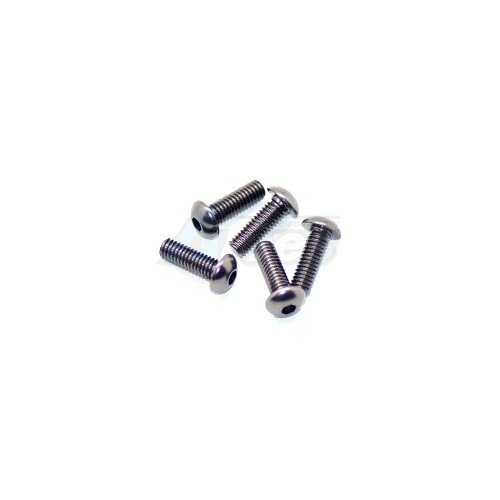 Arrowmax Miscellaneous All Aluminum Screw Allen Roundhead M4x12 Gray (7075) (5)