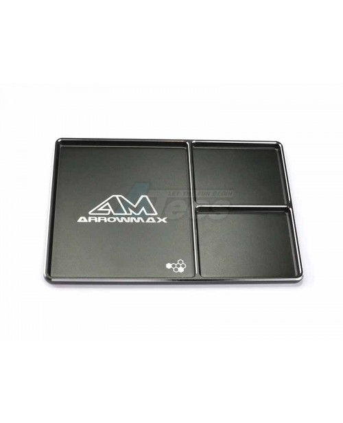 Arrowmax Miscellaneous All Multi Alu Case For Screws (180X120X8mm) Black Golden
