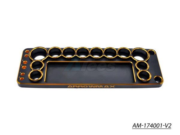 Arrowmax Miscellaneous All Tools Base For 1/10 Cars Black Golden V2