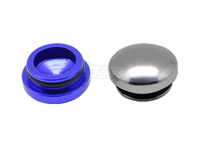Arrowmax Miscellaneous All 22MM Aluminum End Cap - Purple & Silver (2)