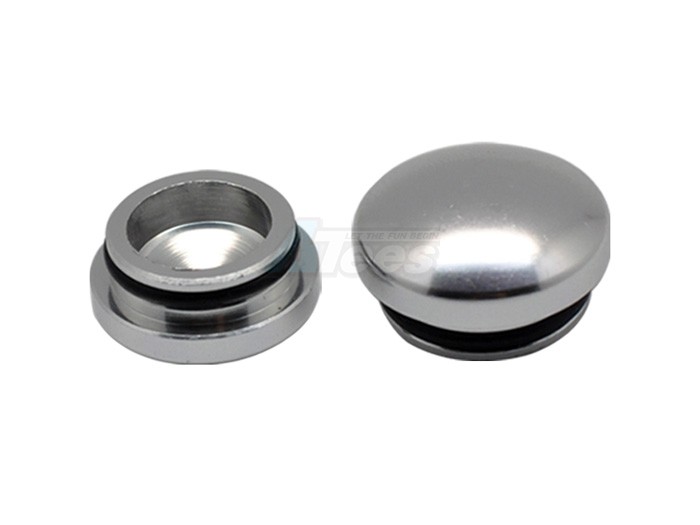 Arrowmax Miscellaneous All 18MM & 22MM Aluminum End Cap - Silver (2)
