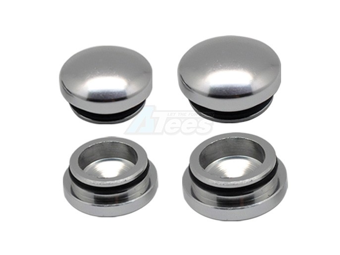 Arrowmax Miscellaneous All 18MM & 22MM Aluminum End Cap - Silver (4)