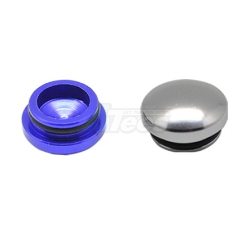 Arrowmax Miscellaneous All 14MM Aluminum End Cap - Purple & Silver (2)