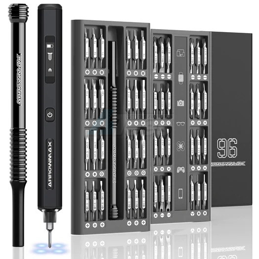 Arrowmax Miscellaneous All SES Pro Smart Motion Control Electric Screwdriver (96+4) Black
