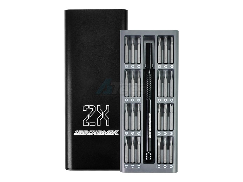 Arrowmax Miscellaneous All AM Premium Precision Screwdriver Set With Alu Case (24 in 1) Black