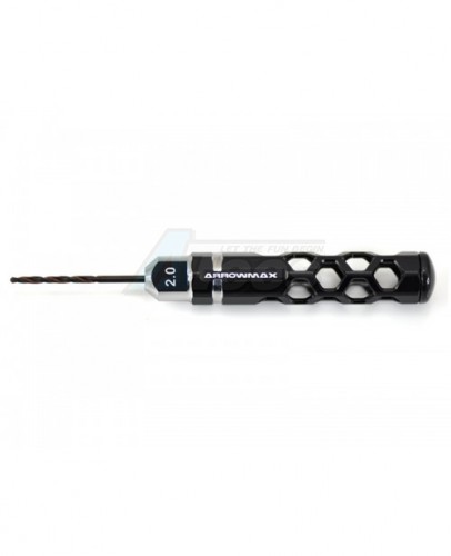Arrowmax Miscellaneous All Drill 2.0MM For 1/32 Mini 4WD (Black)