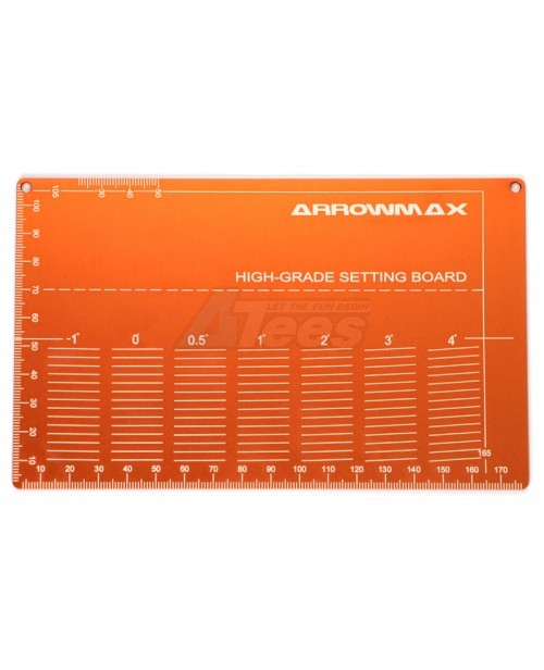 Arrowmax Miscellaneous All High Grade Setting Board For 1/32 Mini 4WD (Orange)