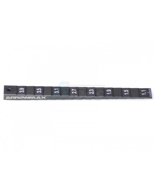 Arrowmax Miscellaneous All Setting Gauge 1-4MM (0.1MM) For 1/32 Mini 4WD (Gray)