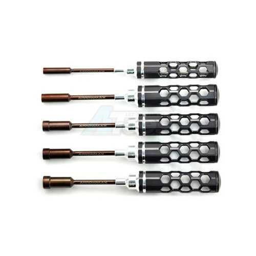 Arrowmax Miscellaneous All Nut Driver Set 3/16 1/4 5/16 11/32 & 3/8 X 100MM - 5-Teilig. Honeycomb