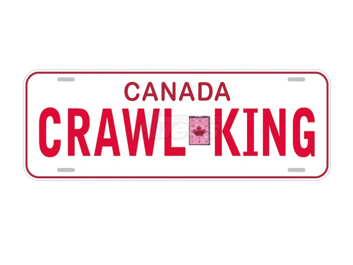 ATees Miscellaneous All Realistic Canada Licence Plate (CRAWLKING) For RC Cars