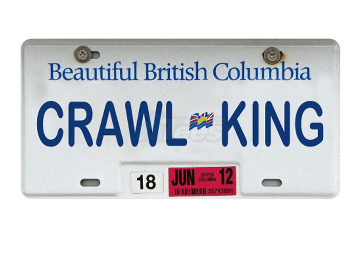 ATees Miscellaneous All Realistic British Columbia Licence Plate (CRAWLKING) For RC Cars