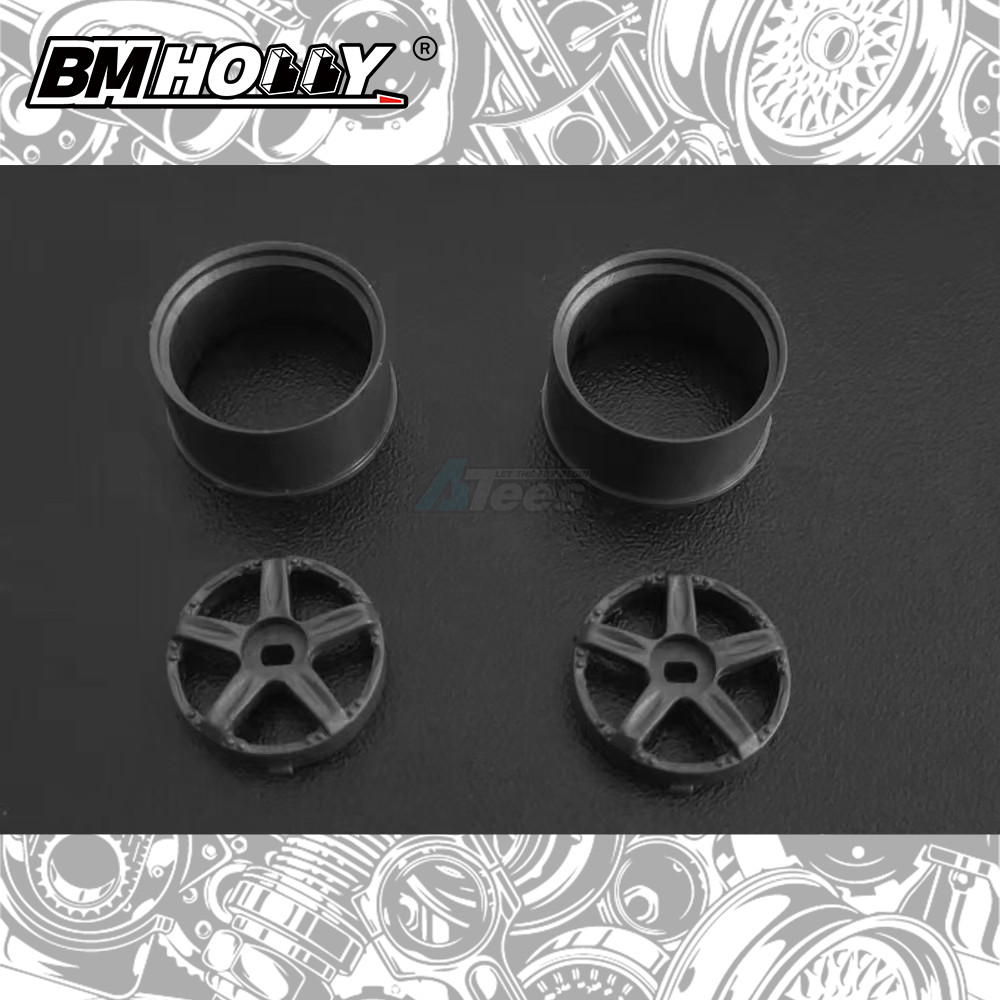 BM Racing Miscellaneous All AWD Gun Metal GTC Set Wide (22mm)