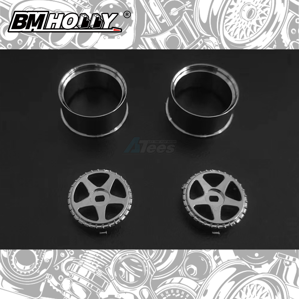 BM Racing Miscellaneous All AWD Chrome LMGT2 Set Wide (22mm)