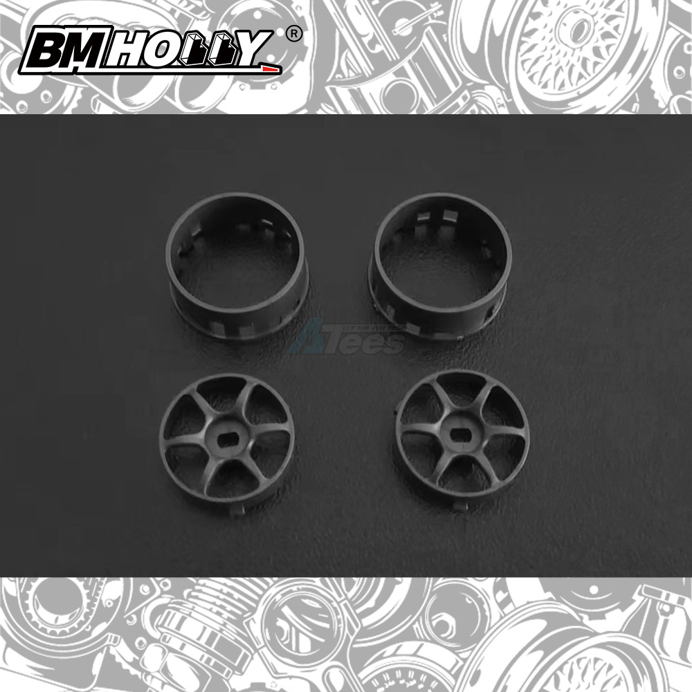 BM Racing Miscellaneous All AWD Gun Metal RGD2 Set Narrow (20mm)
