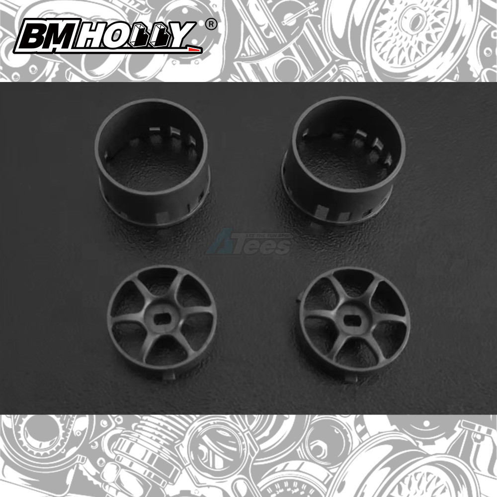 BM Racing Miscellaneous All AWD Gun Metal RGD2 Set Wide (20mm)