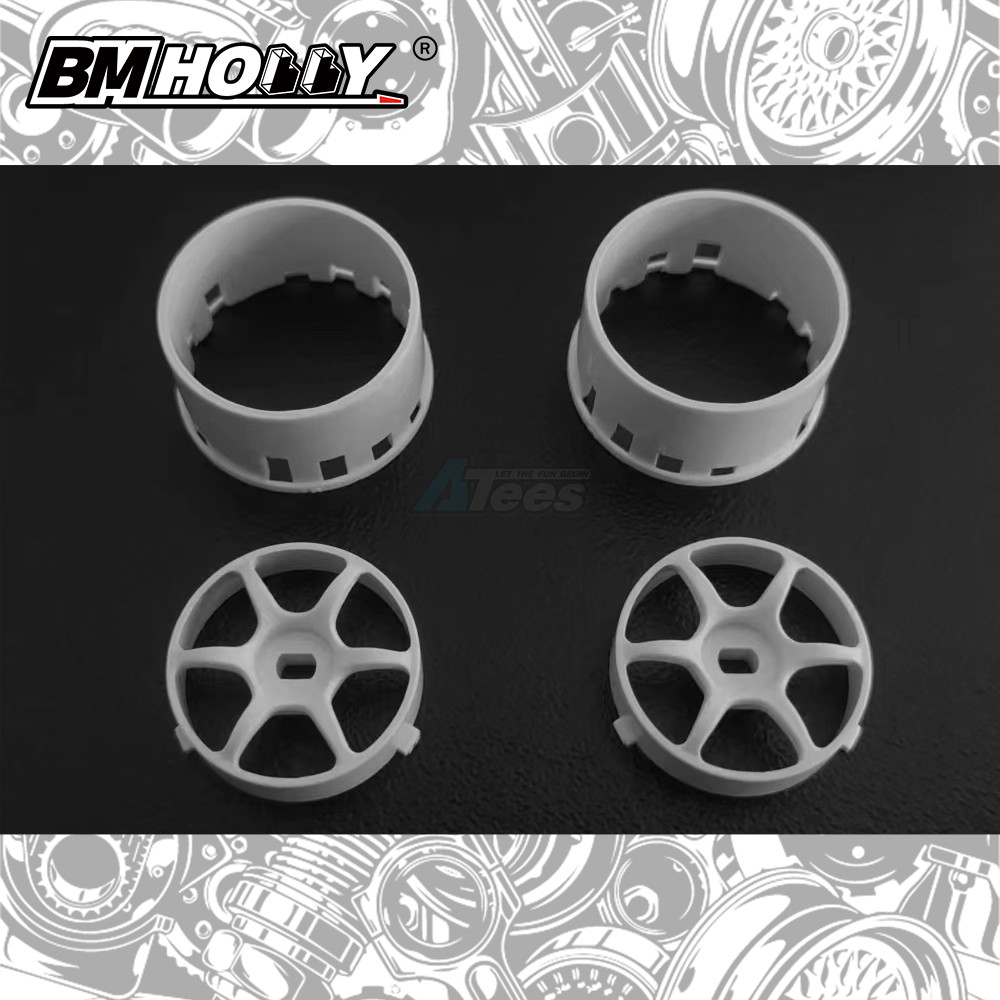 BM Racing Miscellaneous All AWD White RGD2 Set Wide (20mm)