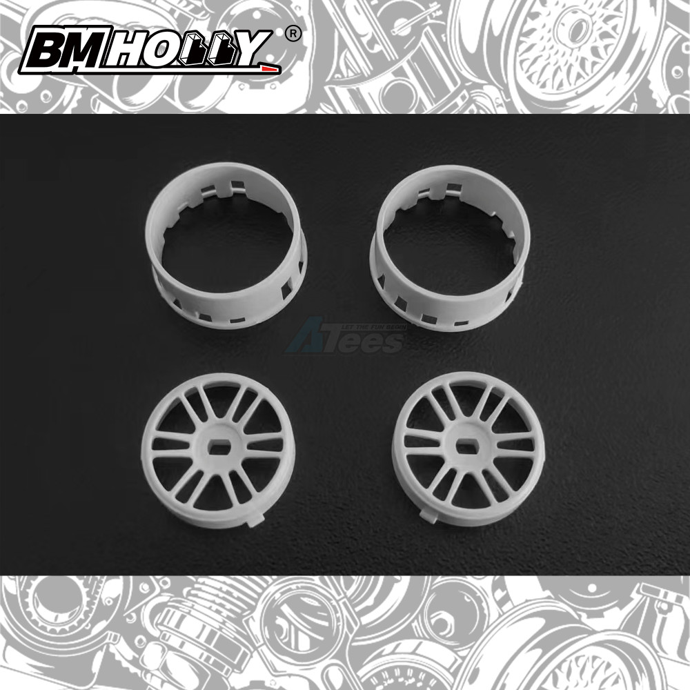 BM Racing Miscellaneous All AWD White RPF1 Set Narrow (20mm)