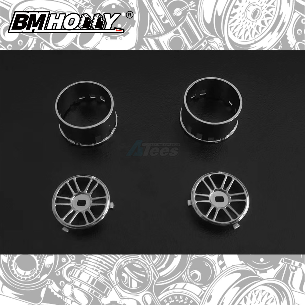 BM Racing Miscellaneous All AWD Chrome RPF1 Set Wide (20mm)