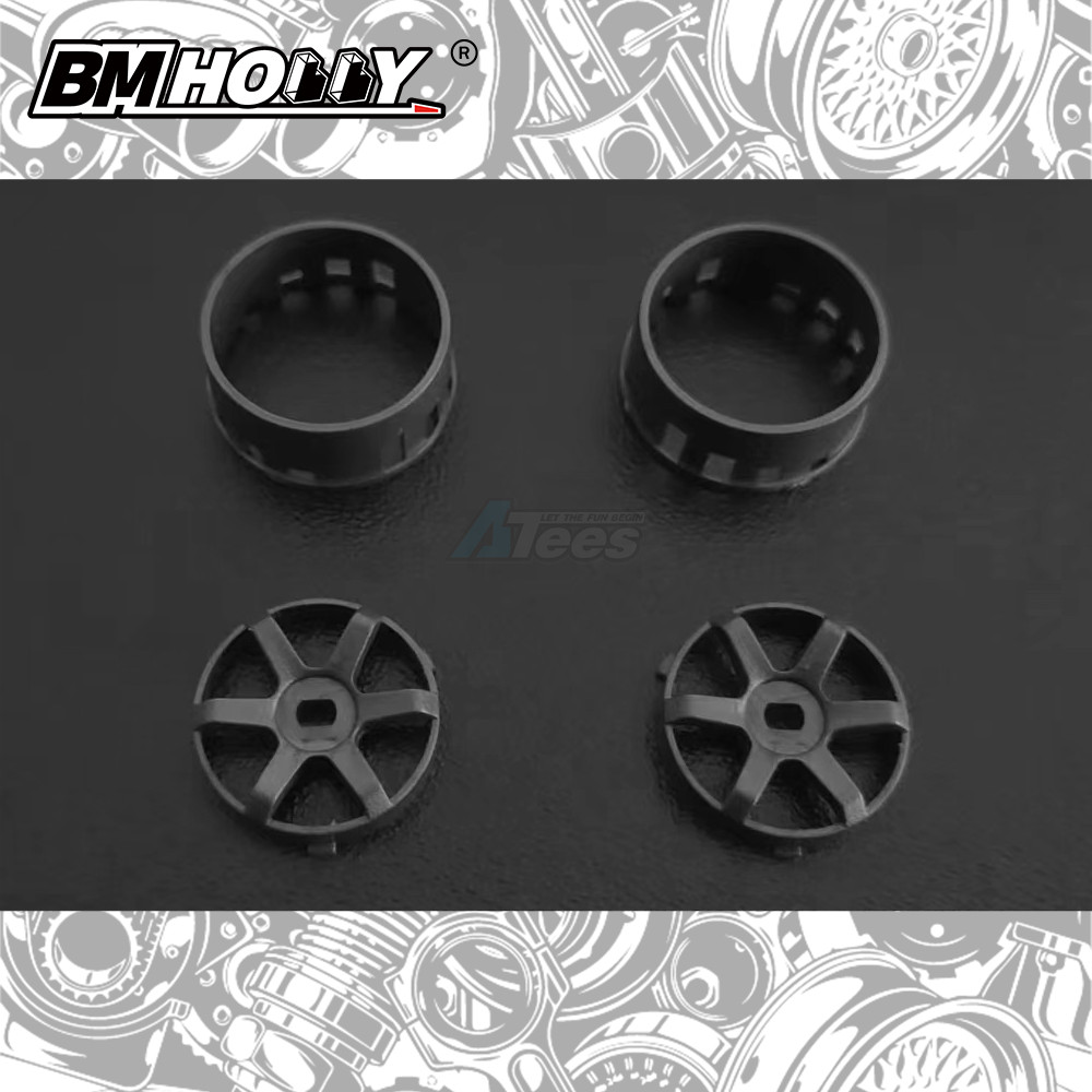 BM Racing Miscellaneous All AWD Gun Metal TE37 Set Narrow (20mm)