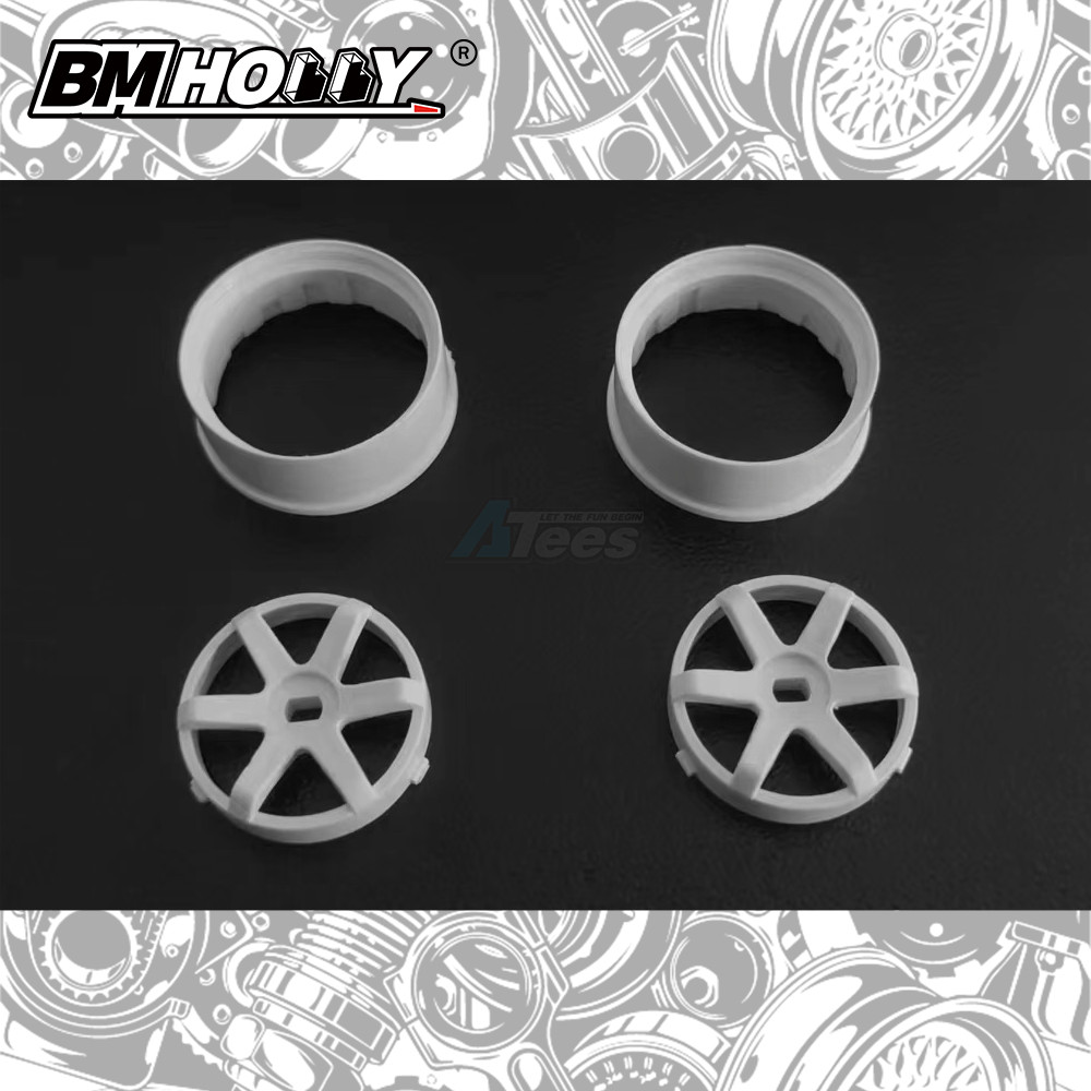 BM Racing Miscellaneous All AWD White TE37 Set Narrow (22mm)