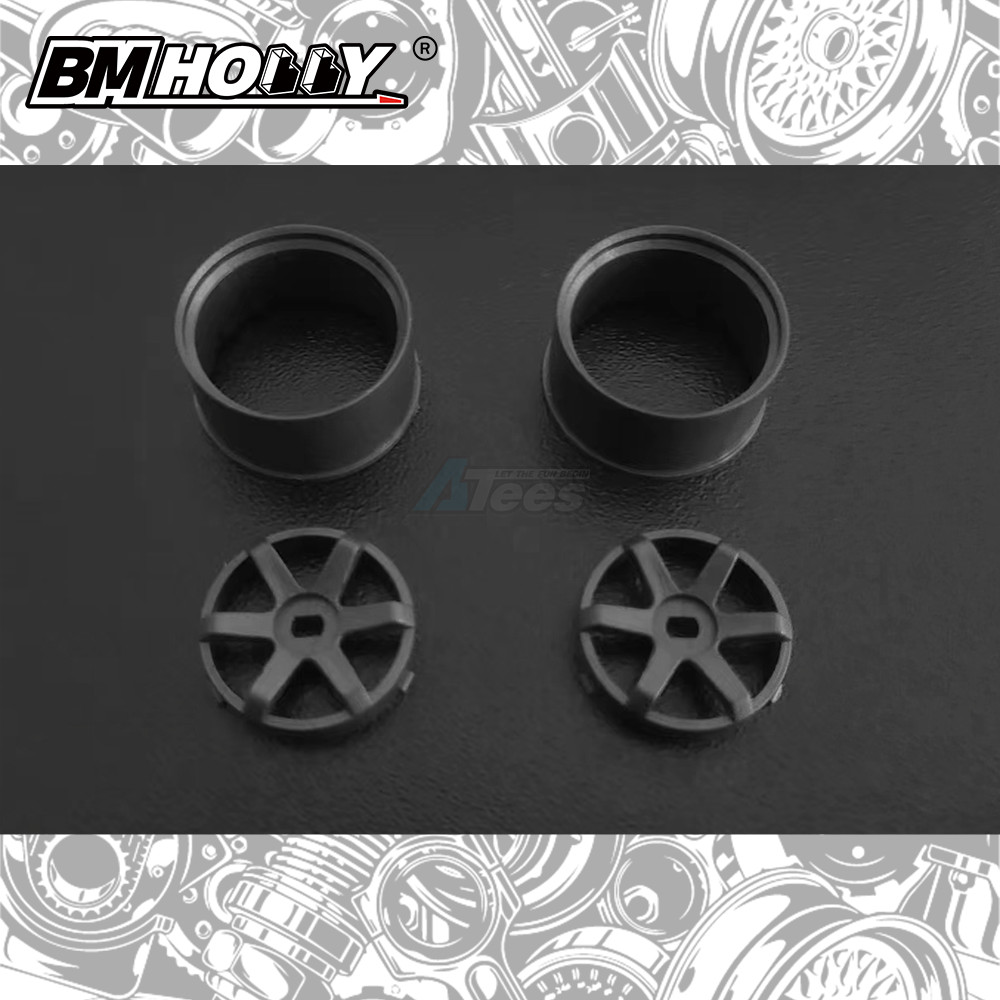 BM Racing Miscellaneous All AWD Gun Metal TE37 Set Wide (22mm)