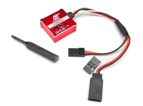 Boom Racing Miscellaneous All 007 RC Car Gyro RWD Drift Stabilizer w/ Aluminum Case - Red
