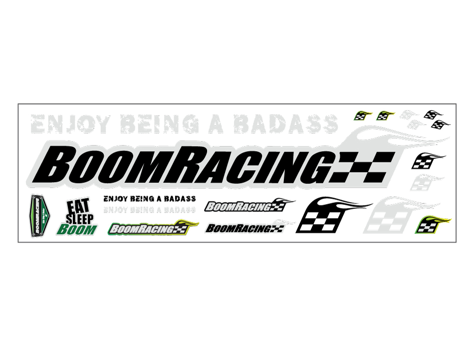 Boom Racing Miscellaneous All Boom Racing Decal Sticker Long