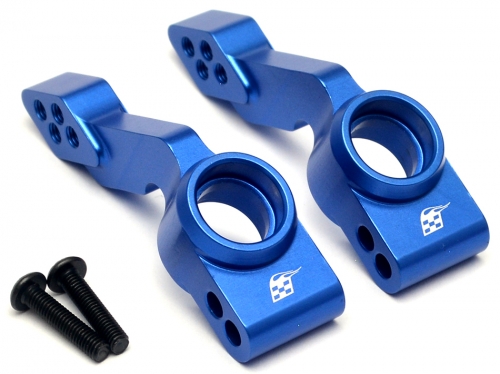 Boom Racing Traxxas Slash 4X4 Aluminum Rear Knuckle - 1 Pair Blue