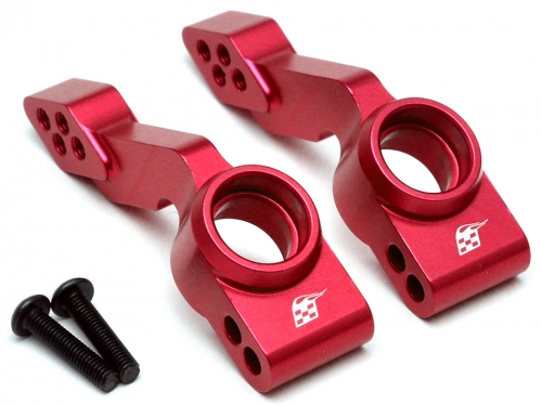 Boom Racing Traxxas Slash 4X4 Aluminum Rear Knuckle - 1 Pair Red
