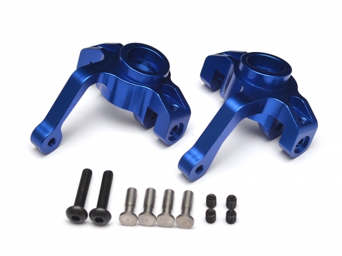 Boom Racing Axial Yeti AR60 Aluminum Steering Knuckle - 1 Pair Blue